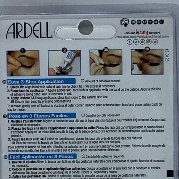 Ardell Deluxe Pack Wispies False Eyelashes Black With Duo Adhesive & Applicator - Picture 5 of 5